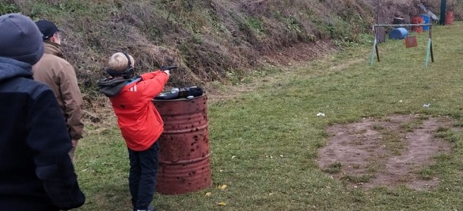 Na strzelnicy w Sławkowie