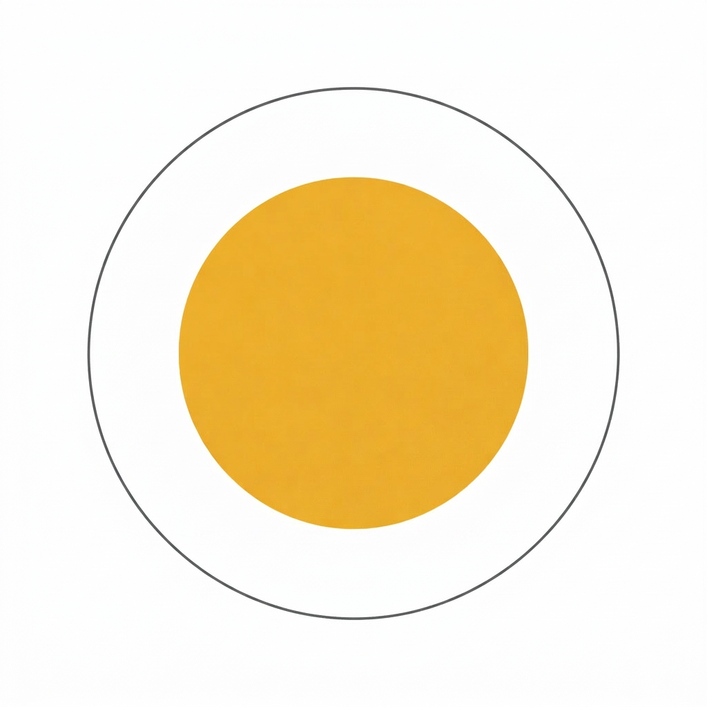 Gold circle #E5AD37 with graphite outline Gold circle #E5AD37 with graphite outline